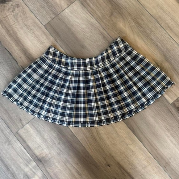 Dresses & Skirts - Y2K Micro Mini Plaid Skirt Sz M Prep Punk Coquette School Core Grunge Alt